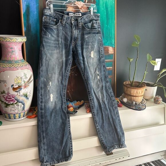 Y2K Express Men's Relaxed Jeans - Distressed Blue 30 x 30 - Picture 7 of 16